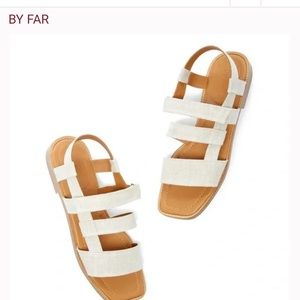 By Far Elio Linen Sandals size 40